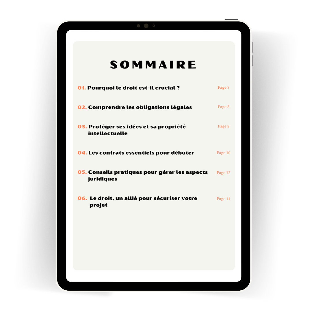 les bases du droit entrepreneur