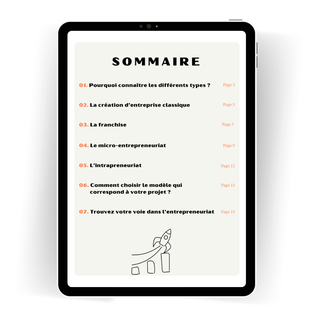 les types d'entrepreneuriat