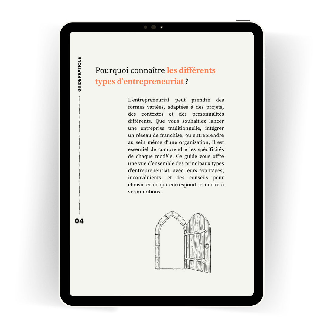 les types d'entrepreneuriat