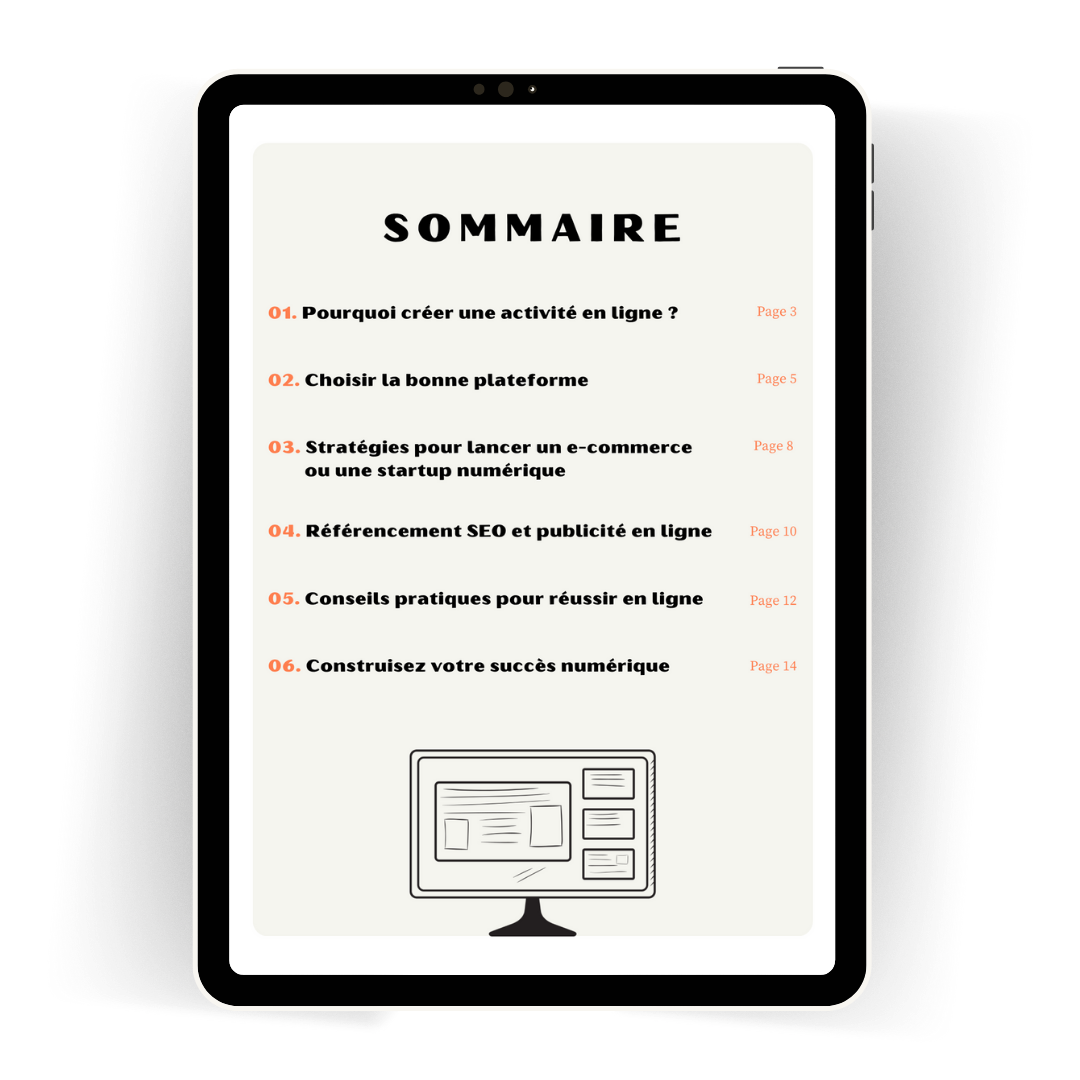 Développer une activité en ligne